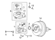 Diagram for Audi S6 Brake Master Cylinder - 4G1-611-021-C