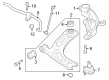 Diagram for Audi RS3 Control Arm - 8Y0-407-151