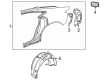 Diagram for Audi Fender Splash Shield - 4J3-810-969-A