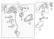 Diagram for Audi Mirror Cover - 4M1-857-110-D-9B9