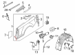 Diagram for Audi Fuel Door Release Cable - 8F0-862-165-A