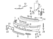 Diagram for Audi A8 License Plate - 4D0-807-287-D-GRU