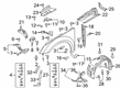 Diagram for Audi TT Quattro Fender - 8S0-821-021