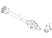 Diagram for Audi RS e-tron GT Axle Shaft - 9J1-407-271-K