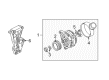 Diagram for Audi S4 Alternator - 079-903-018-X