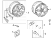 Diagram for Audi e-tron GT Alloy Wheels - 4J3-601-025-AL