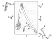 Diagram for Audi A4 allroad Seat Belt - 8W0-857-706-J-GLE