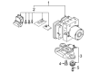 Diagram for Audi A6 allroad ABS Control Module - 4K0-614-517-T-BEF