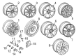 Diagram for 2022 Audi S4 Alloy Wheels - 8W0-601-025-EL