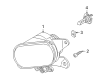 Diagram for Audi S4 Fog Light - 8D0-941-699-C