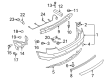 Diagram for Audi A5 Bumper - 8T0-807-303-A-GRU