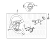 Diagram for Audi Steering Wheel - 8E0-419-091-AS-1JM