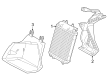 Diagram for Audi RS3 Cooling Fan Bracket - 8Y0-121-259