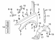 Diagram for Audi Q3 Fender Splash Shield - 83A-821-171-C