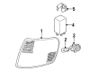 Diagram for Audi 90 Quattro Bulb Socket - 893-941-669