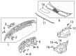 Diagram for Audi A7 Sportback Dash Panels - 4K1-805-431-B