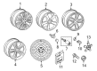 Diagram for 2018 Audi A6 Alloy Wheels - 4G9-601-025-M