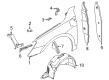 Diagram for Audi Fender Splash Shield - 8Y0-821-171-M