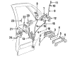 Diagram for Audi 100 Interior Door Handle - 893-837-019-A-01C