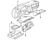 Diagram for Audi 80 Quattro Glove Box - 8A1-857-035-C-7FR