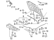 Diagram for Audi Hood Release Cable - 8T1-823-535