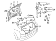 Diagram for Audi S4 Lift Support - 8K5-827-919-A