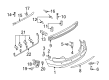 Diagram for Audi RS4 Bumper - 8H0-807-303-N-GRU