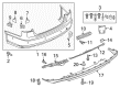 Diagram for Audi A6 Bumper - 4G5-807-067-F-GRU