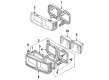 Diagram for Audi 4000 Quattro Headlight Screws - N-013-961-11