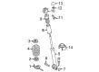 Diagram for Audi A7 Quattro Shock Absorber - 4G8-513-035-A