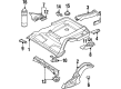 Diagram for Audi Cabriolet Floor Pan - 893-803-093-B