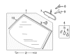 Diagram for Audi Windshield - 8J8-845-099-G-NVB