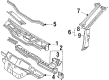 Diagram for Audi 5000 Quattro Dash Panels - 443-805-261-E