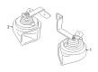 Diagram for Audi A3 Horn - 8P0-951-209-B