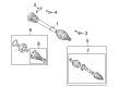 Diagram for Audi TT Quattro Axle Shaft - 1K0-501-203-GX