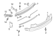 Diagram for Audi S4 Bumper - 8E5-807-301-T-GRU