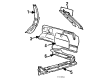 Diagram for Audi 5000 Pillar Panels - 445-867-295-B-1VC