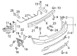Diagram for Audi RS5 Bumper - 8T0-807-067-E-GRU
