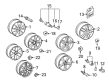 Diagram for Audi A4 Alloy Wheels - 8E0-601-025-AS