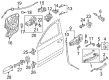 Diagram for Audi Door Latch Cable - 4H0-837-085