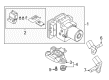 Diagram for Audi A4 allroad ABS Control Module - 8W0-614-517-H-BEF