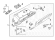 Diagram for Audi Q3 Glove Box - 8U1-857-035-P-BA4