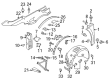 Diagram for Audi Fender - 420-821-106-C-GRU