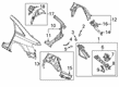 Diagram for Audi A6 allroad Fender Splash Shield - 4K0-809-409