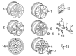 Diagram for Audi RS7 Alloy Wheels - 4G8-601-025-AD