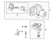 Diagram for Audi Q5 PHEV ABS Control Module - 80A-614-517-AN-BEF