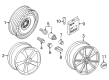 Diagram for Audi RS5 Alloy Wheels - 8T0-601-025-CP