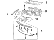 Diagram for Audi 200 Coolant Pipe - 447-121-109-A