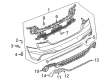 Diagram for Audi RS5 Sportback Bumper Reflector - 8W6-945-105-G