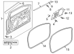 Diagram for Audi e-tron Quattro Weather Strip - 4KE-837-911-A